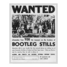 Se busca: alambiques clandestinos, 1949. Vintage