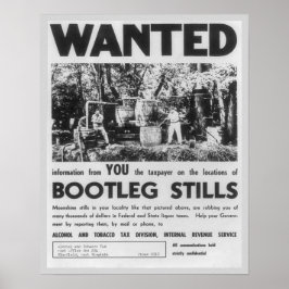 Póster Se busca: Bootleg Stills, 1949. Vintage