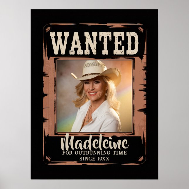 Póster Se busca la bienvenida de cumpleaños de la vieja y (Frente)