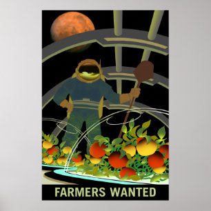 Póster Se busca la supervivencia de los agricultores en M