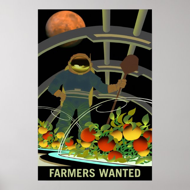Póster Se busca la supervivencia de los agricultores en M (Frente)
