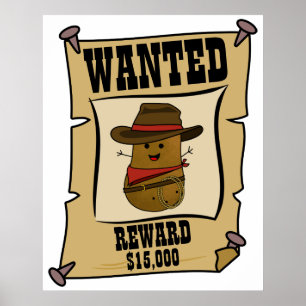 Póster Se busca patata vaquera