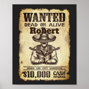 Póster Se busca personalizado