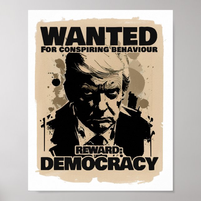 Póster Se busca Poster a Donald Trump, conde Georgia (Frente)