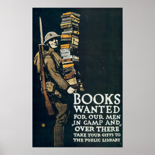 Póster Se buscan libros