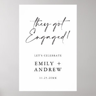 Póster ¡Se comprometieron! Poster de bienvenida de la Par