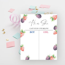 Póster Se conoce el gráfico de revelaciones de género