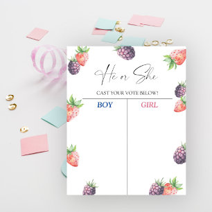 Póster Se conoce el gráfico de revelaciones de género