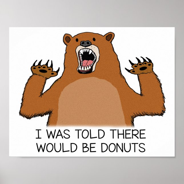 Póster Se Dijo Que Había Donuts. (Frente)