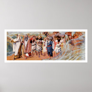Póster Se dividen las aguas. Pintura de James Tissot