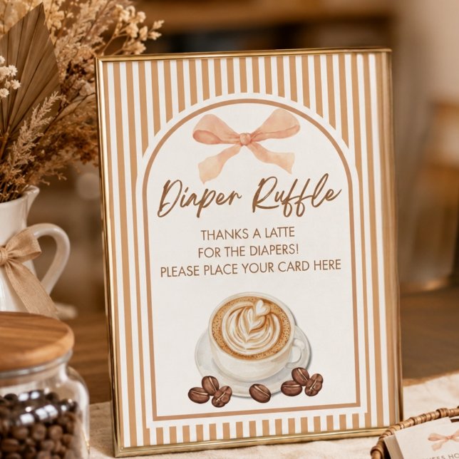 Póster Se está preparando café para el bebé Diaper Ruffle (Subido por el creador)