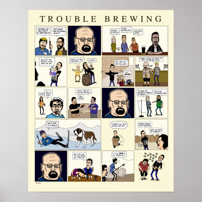 Póster Se están gestando problemas: El Poster (Frente)
