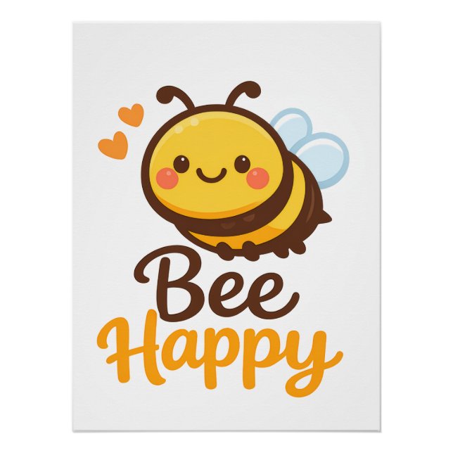 Póster Sé Feliz (Anverso)
