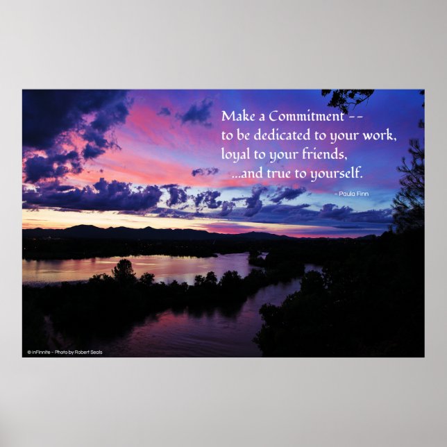 Póster Sé fiel a ti mismo...Inspirador (Frente)