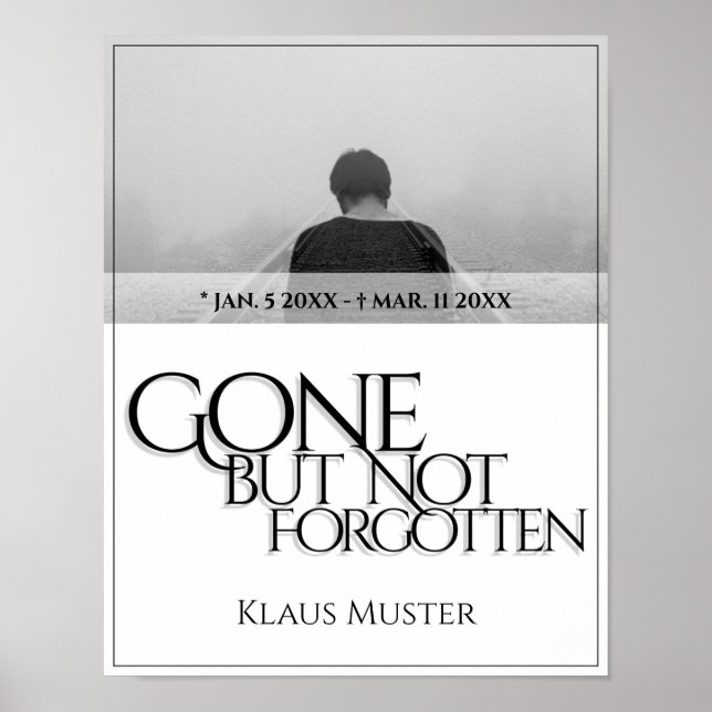 Póster Se fue pero no se olvidó - Brillante (Frente)