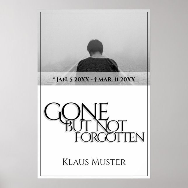 Póster Se fue pero no se olvidó - Brillante (Frente)