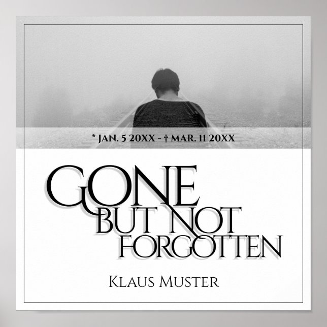 Póster Se fue pero no se olvidó - Brillante (Frente)