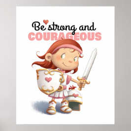 Póster Sé fuerte en el Señor