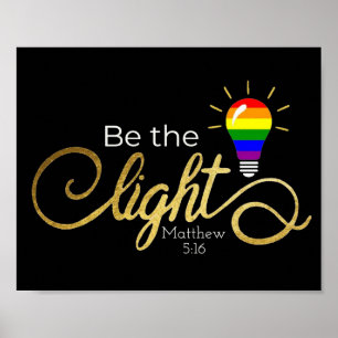 Póster Sé la ligera LGBTQ