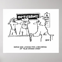 Póster Se le pide a Optician "ojos españoles"