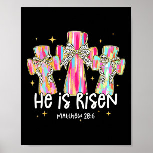 Póster Se Levanta Jesús Cristiano Feliz Pascua Niña