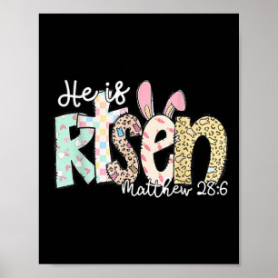 Póster Se Levanta Jesús Cristiano Feliz Pascua Niña
