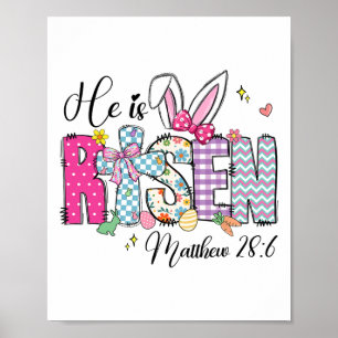 Póster Se Levanta Jesús Cristiano Feliz Pascua Niña