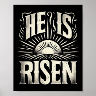 Póster Se Levanta Jesús Dios Cristiano Sol Resurrección E
