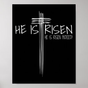 Póster Se Levanta Jesús Pascua Regalo de fe cristiana