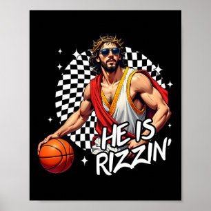 Póster Se Levanta Rizzin En Pascua Jesús Fe Cristiana B