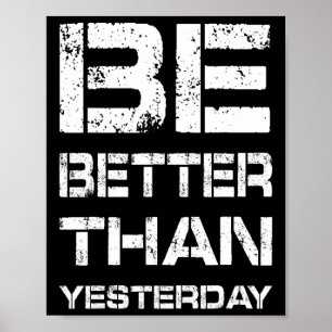 Póster Sé Mejor Motivación de Gimnasio de Entrenamiento d
