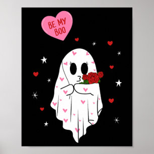 Póster Sé Mi Fantasma Del Día De San Valentín Con Lloon F