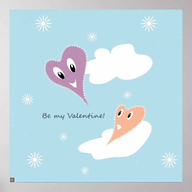 Póster Sé mi San Valentín (Frente)