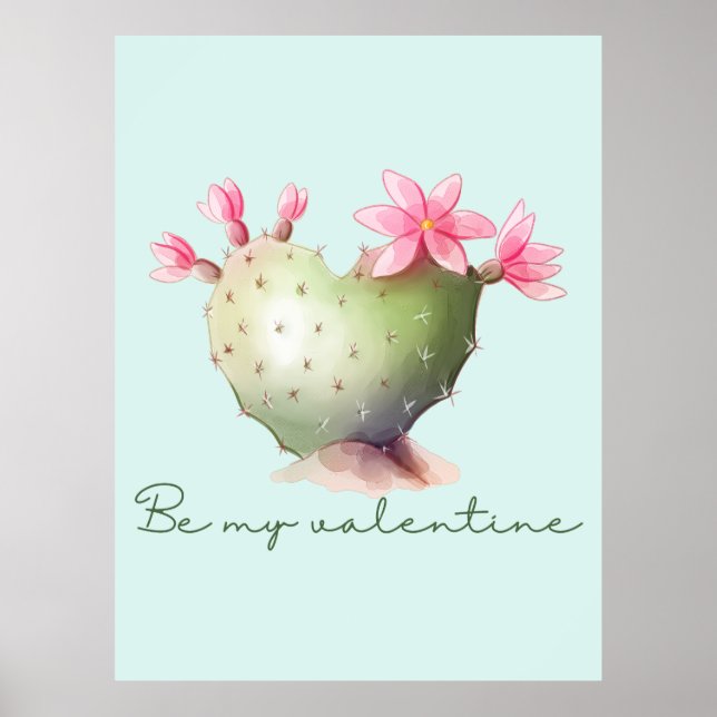 Póster Sé mi Valentín (Frente)