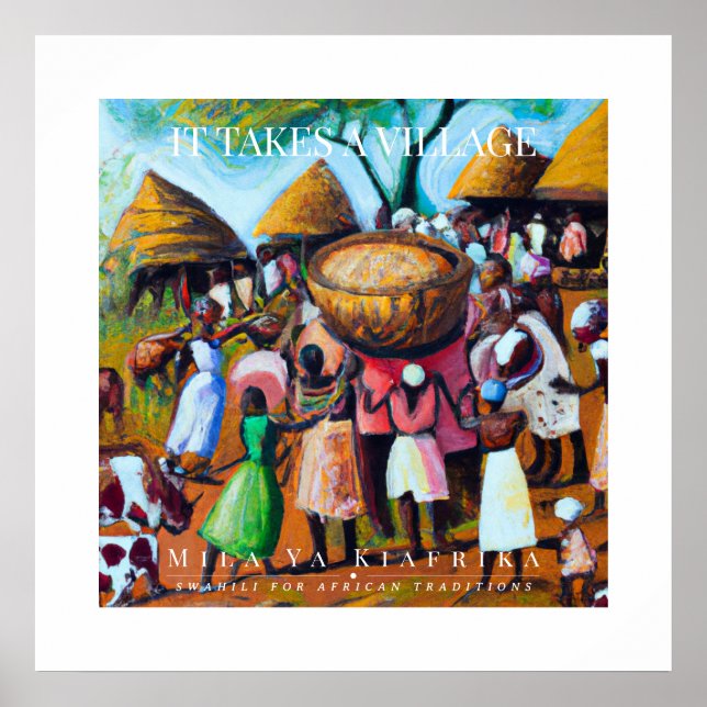 Póster Se necesita pueblo - marco de patrimonio tribal af (Frente)