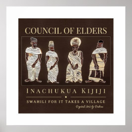 Póster Se necesita pueblo - marco de patrimonio tribal af