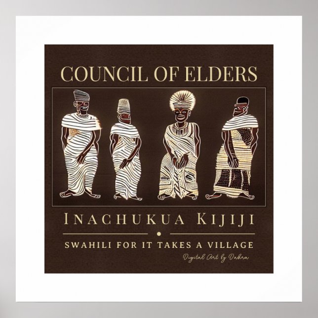 Póster Se necesita pueblo - marco de patrimonio tribal af (Frente)