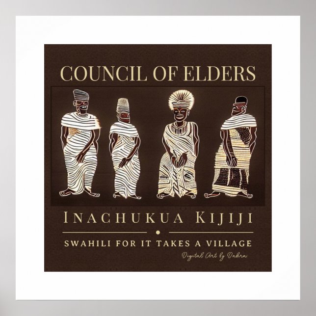 Póster Se necesita pueblo - marco de patrimonio tribal af (Frente)