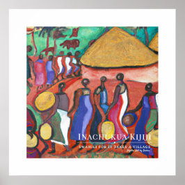 Póster Se necesita pueblo - marco de patrimonio tribal af