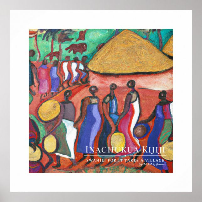 Póster Se necesita pueblo - marco de patrimonio tribal af (Frente)