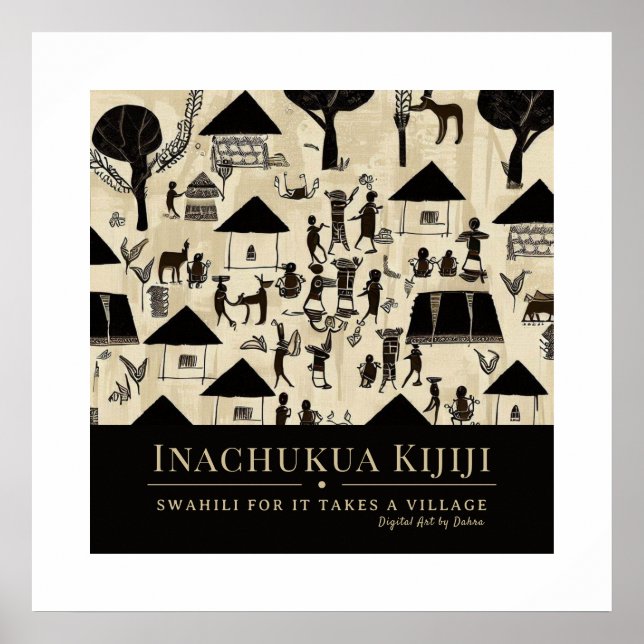 Póster Se necesita pueblo - marco de patrimonio tribal af (Frente)