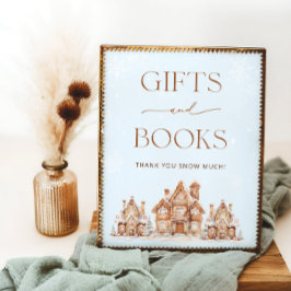 Póster Se necesita un libro de regalos de Baby Shower en 