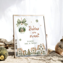 Póster Se necesita un pueblo Navidades Los bebés son dulc