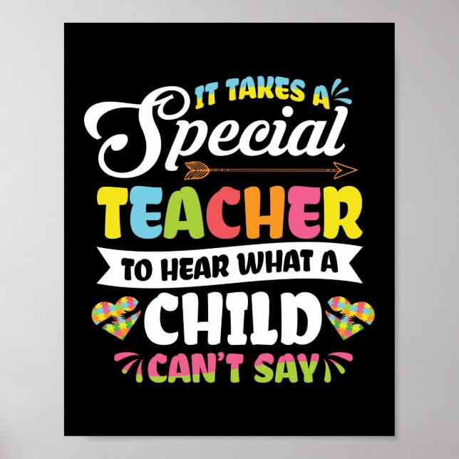 Póster Se Necesita Una Educación Especial Para Maestros (Frente)
