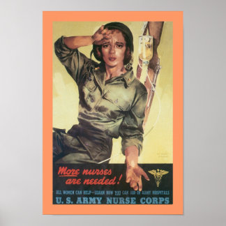 Póster ¡Se Necesitan Más Enfermeras!
