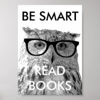 Sé poster inteligente de libros de lectura con gra