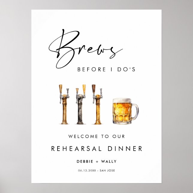 Póster Se prepara antes de la cena de ensayo (Frente)
