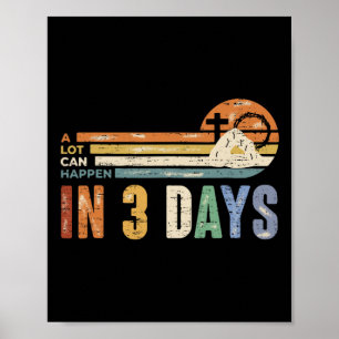 Póster Se Puede Producir Mucho En 3 Días De Ea Vintage Re
