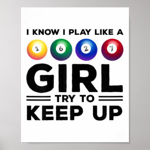 Póster Sé Que Juego Como Un Chica Intento Mantener A Bill