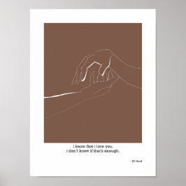 Póster Sé Que Te Amo